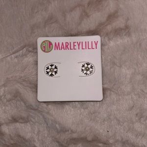 Marley Lilly snowflake earrings
